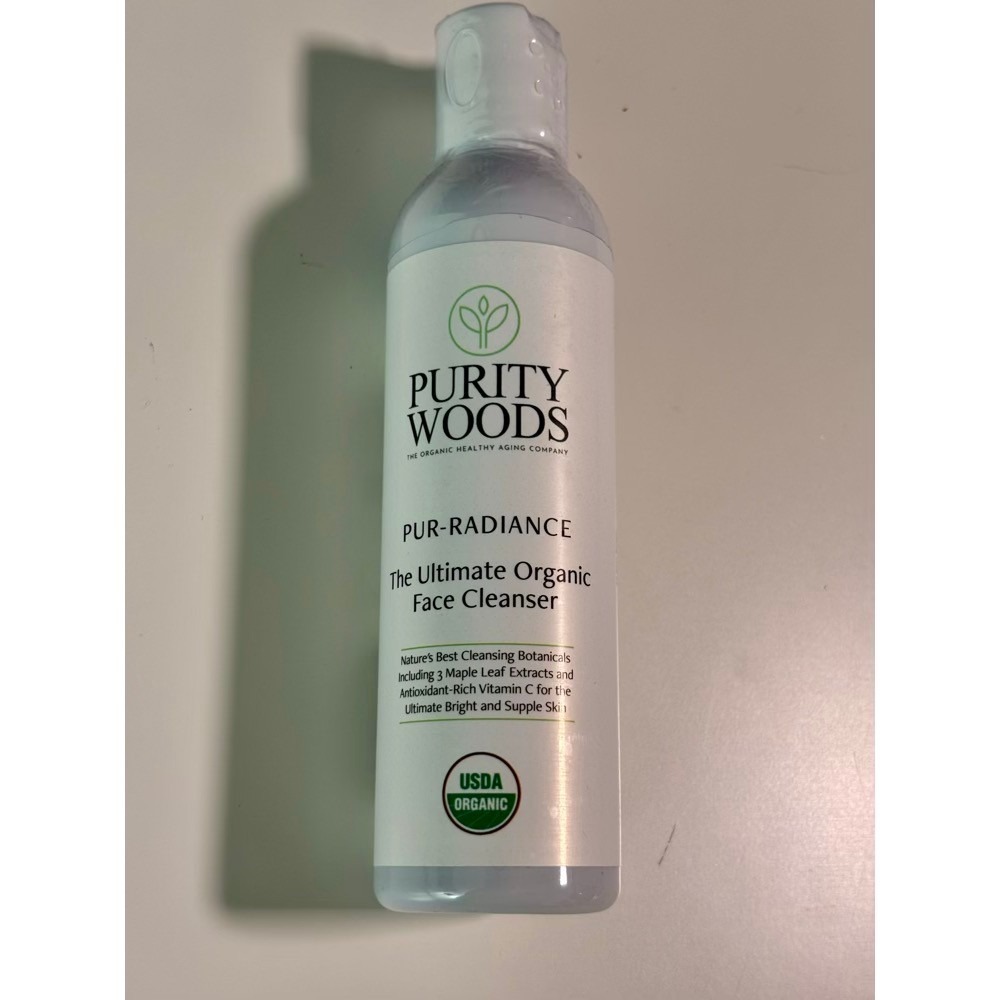 Purity Woods Pur-Radiance Face Cleanser 4oz Organic Vitamin C Skincare Hydrating